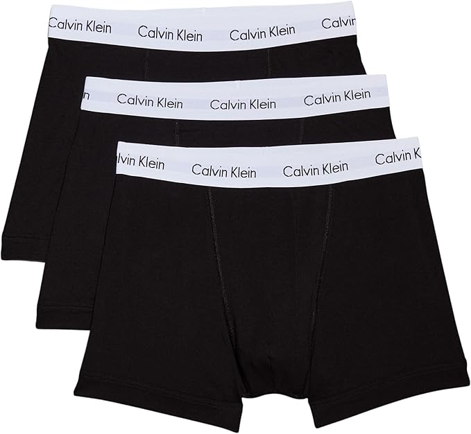 Calvin Klein 3-pack of black cotton stretch boxer briefs